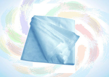 สีฟ้าหรือสีขาวผ้าสปันบอนด์ไม่ทอผ้าทางการแพทย์เป็นมิตรกับสิ่งแวดล้อมและกันน้ำ
