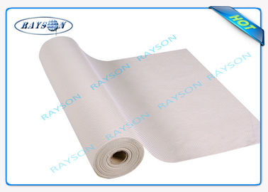 9GSM ถึง 150GSM Soft Multipurpose Pp Spunbond Nonwoven ผ้าในสีขาว