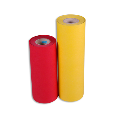 สีแดงสีน้ำเงินสีเหลือง PP สปันบอนม้วนผ้าไม่ทอสำหรับถุงช้อปปิ้ง
