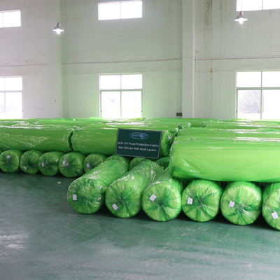 ย้อมผ้าลายเกษตร Non Woven Cover Virgin Spnbond Macro Tunel กว้าง 6.4m