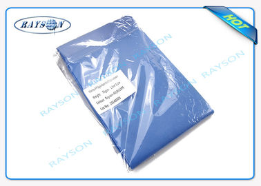 Hydrohobic Spun Bonded Non Woven Disposable Bed Sheet พร้อมฟิล์ม Pe สำหรับผู้ป่วย